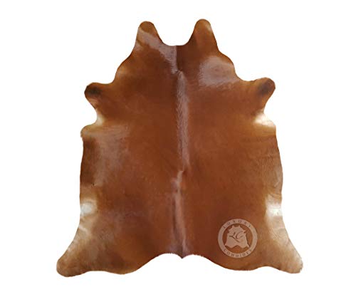 Sunshine Cowhides Alfombra de Piel de Vaca Marrón 220 x 200 cm Pieles del Sol