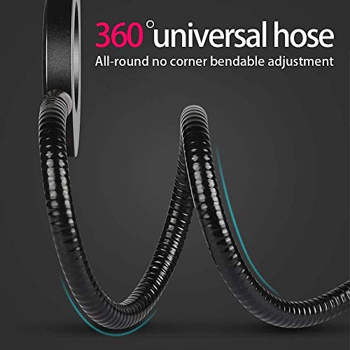 SUNSUY Luz del Anillo LED de 20cm con micrófono Titular del teléfono de Escritorio for el Maquillaje Tutorial de vídeo de Youtube en Vivo NXT