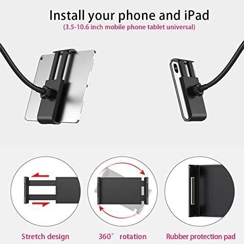 SUNSUY Luz del Anillo LED de 20cm con micrófono Titular del teléfono de Escritorio for el Maquillaje Tutorial de vídeo de Youtube en Vivo NXT