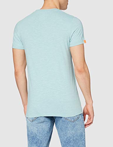 Superdry OL Vintage Emb Crew Camiseta, Verde (Fresh Mint Space Dye T1a), M para Hombre