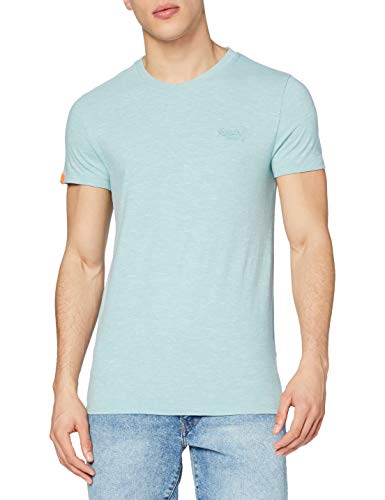 Superdry OL Vintage Emb Crew Camiseta, Verde (Fresh Mint Space Dye T1a), M para Hombre