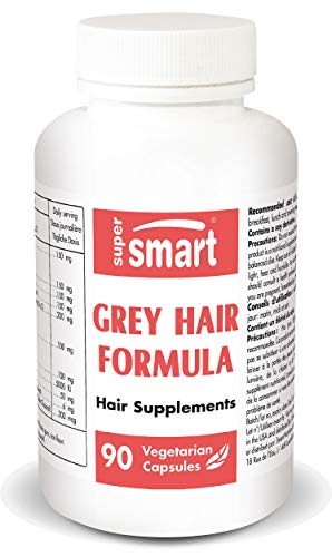 Supersmart MrSmart - Cosméticos y Nutricosméticos - Grey hair formula (Fórmula anti pelo gris) - Ayuda a restablecer el color natural de su pelo. 90 cápsulas.
