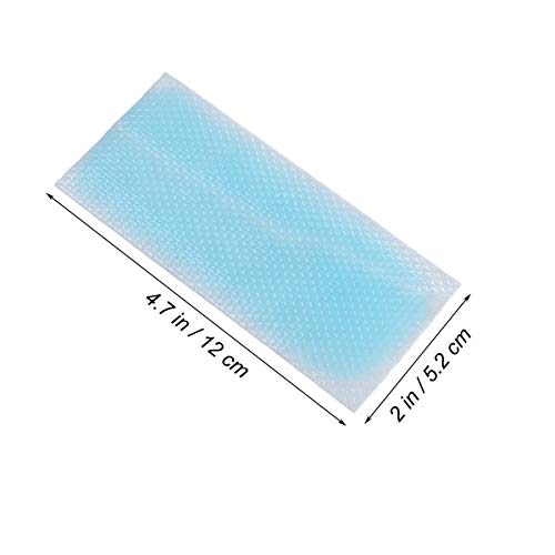 Supvox 10pcs Parches de Gel de Enfriamiento Almohadillas de Enfriamiento de Migraña Aliviar Dolor de cabeza Dolor de muelas Dolor de estómago Fatiga Refrescante Aliviar Fatiga Insolación