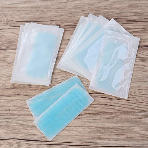 Supvox 10pcs Parches de Gel de Enfriamiento Almohadillas de Enfriamiento de Migraña Aliviar Dolor de cabeza Dolor de muelas Dolor de estómago Fatiga Refrescante Aliviar Fatiga Insolación
