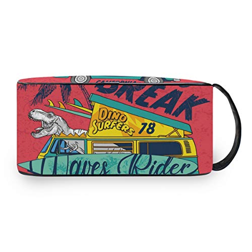 Surf Club - Neceser de viaje con diseño de dinosaurio