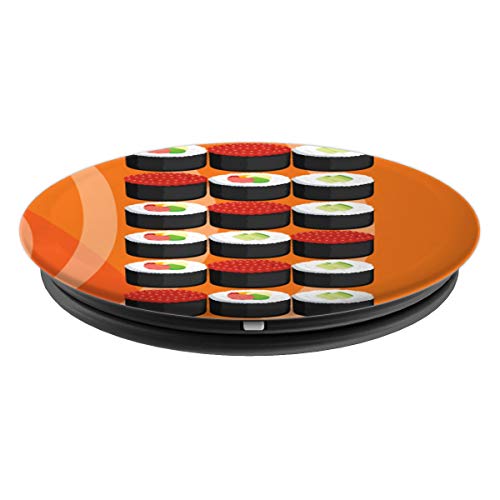 Sushi Roll Pattern Kawaii Japanese Cute Food Lover Gifts PopSockets Agarre y Soporte para Teléfonos y Tabletas