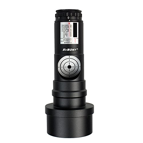 Svbony Colimador Telescopio 1,25" y 2" Adaptador Colimador Metal Colimador 7 Nivel de Brillo Colimador para Telescopio Reflector Newtoniano(Negro)