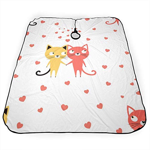 Sweet Lover Personalized Custom Professional Hair Salon Apron, Polyester Hair Shawl 55" 66", Suitable for Barber Shop Or Home