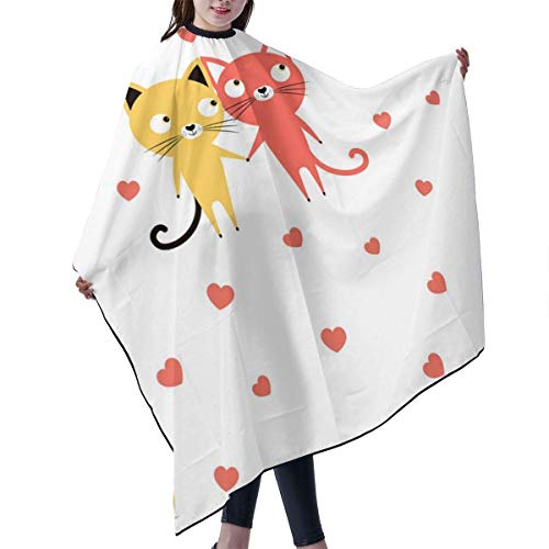 Sweet Lover Personalized Custom Professional Hair Salon Apron, Polyester Hair Shawl 55" 66", Suitable for Barber Shop Or Home