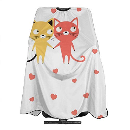 Sweet Lover Personalized Custom Professional Hair Salon Apron, Polyester Hair Shawl 55" 66", Suitable for Barber Shop Or Home