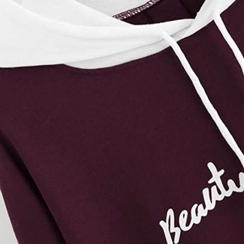 Switchali Sudaderas Mujer Capucha Ropa de Mujer en Oferta otoño Abrigos de Mujer (Medium, Púrpura)