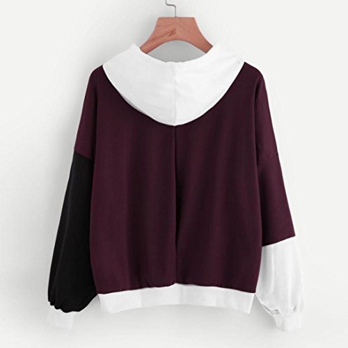 Switchali Sudaderas Mujer Capucha Ropa de Mujer en Oferta otoño Abrigos de Mujer (Medium, Púrpura)