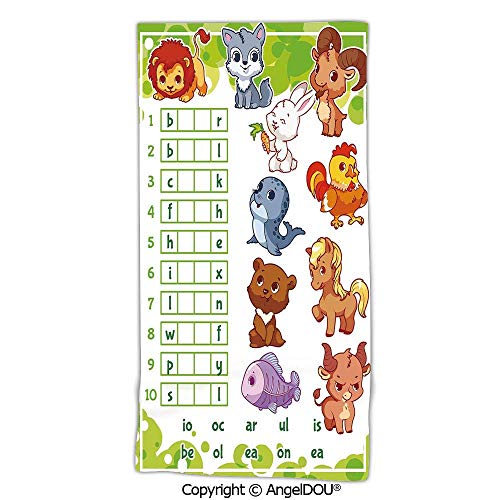 SWKLL Toallas de Microfibra Creativas Personalizadas Suaves Edificio gótico Grande Orilla del mar Catedral de Palma de Mallorca Vista Desde la Carretera para Viajar Toalla de Playa 31.5 'x63'