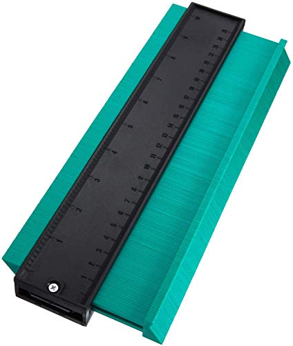 SXYHKJ Medidor de Contornos para Suelo-10 pulgadas/250 mm Perfil de plástico Duplicador de medidor de contorno Herramienta de marcado de madera Azulejos laminados,Regla de Medición (125MM) (250MM)