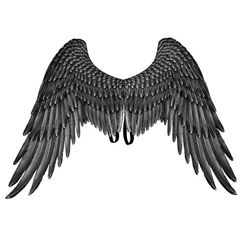 Syfinee Halloween Angel & Devil Wings 3D Angel Devil Big Wing Carnival Party Performance Theme Party Cosplay Prop for Men Women Children Adult Big Large Black Wings Devil Costume