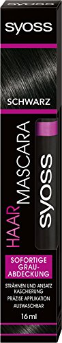 SYOSS - Máscara de pestañas para cabello, cobertura inmediata de canas, 1 unidad (16 ml)