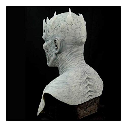 SZKP Máscara noche Rey, máscaras de Halloween Cosplay noche Rey del zombi de látex fiesta de Halloween del traje de Puntales, Puntales de Halloween Decoración blanca Walker Zombie Máscara NOCHES REY t