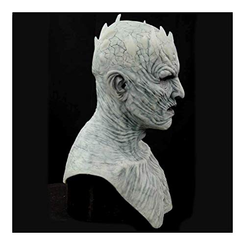 SZKP Máscara noche Rey, máscaras de Halloween Cosplay noche Rey del zombi de látex fiesta de Halloween del traje de Puntales, Puntales de Halloween Decoración blanca Walker Zombie Máscara NOCHES REY t