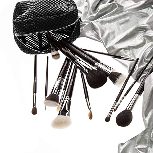 T4B LUSSONI 400 Series Brochas de Maquillaje Profesional para Sombras Prensadas, Sueltas y en Crema, Ojos Ahumados y Difuminados (PRO 460 Pincel pequeño para sombras)