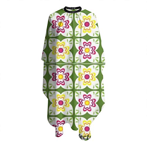 Talavera - Delantal de corte de pelo sin costuras, impermeable, para hombre, mujer, adulto, corte de pelo antiestático, 55 x 66 pulgadas