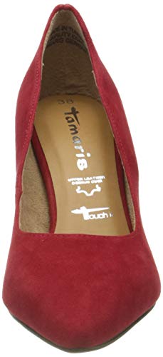 Tamaris 1-1-22494-24, Zapatos de tacón con Punta Cerrada para Mujer, Barra de Labios roja 515, 38 EU