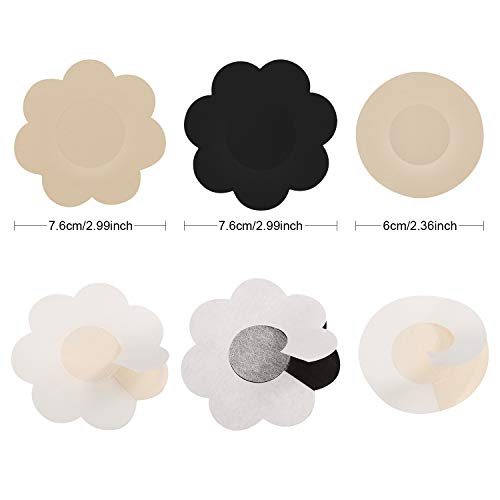 Tapas para los Senos de los Pezones Tapas Desechables para los Senos Cubiertas de los Pezones con Adhesivo