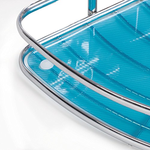 Tatkraft Kaiser Esquinero Pared para Cuarto de Baño 2 Niveles Acero Cromado 23X23X33 Alt. cm