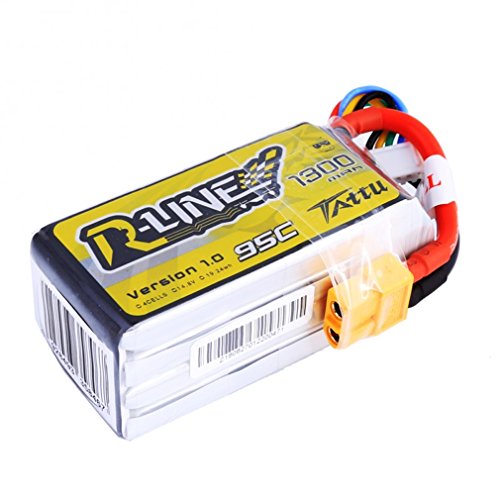tattu Rline Lipo batería Pack 1300 mAh 14.8 V 95 C 4S for FPV Racing Quadcopters Modelo de helicóptero Aviones y barcos , color/modelo surtido