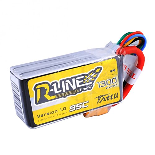 tattu Rline Lipo batería Pack 1300 mAh 14.8 V 95 C 4S for FPV Racing Quadcopters Modelo de helicóptero Aviones y barcos , color/modelo surtido