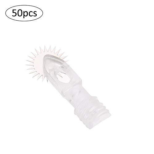 Tatuaje Agujas Desechables, Microblading Tattoo Needle Roller Fog Ceja Desechable Rodillo Ceja Niebla, Semi-permanent Maquillaje Tattoo Kit(50Pcs S)