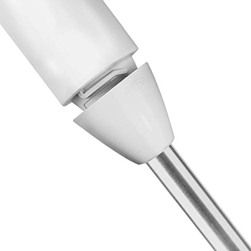 Taurus Bapi Unic 1000 plus Inox - Batidora de mano, 1000 W, 20 velocidades y Turbo, cuchillas de acero inoxidable, antisalpicaduras, jarra picadora, emulsionador y vaso medidor, color blanco y violeta