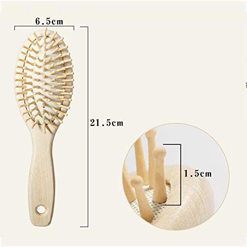 TD Peine De Masaje De Cuero Cabelludo Cuidado del Cabello Cabeza Bolsa De Aire Peine Anti Estático Colchón De Aire Peine De Madera