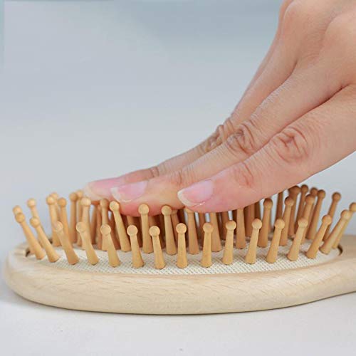 TD Peine De Masaje De Cuero Cabelludo Cuidado del Cabello Cabeza Bolsa De Aire Peine Anti Estático Colchón De Aire Peine De Madera