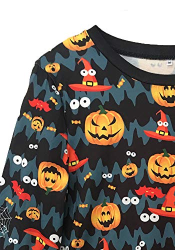 TEENSHOT - Camiseta casual de verano con cuello en V para mujer, laterales abiertos Verde 0-m-halloween-2 XXL