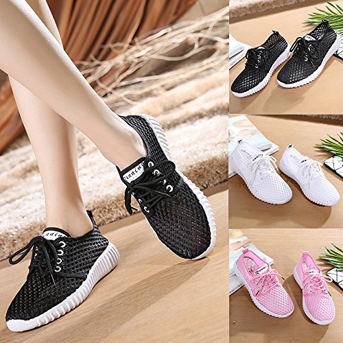 Tefamore Zapatillas de Deportivo para Mujer Primavera y Verano 2019 Moda Tefamore Cómodos Zapatos con Malla Cordones Señora Casual Calzado