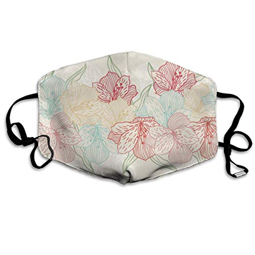 tela de tela, flor de orquídea, puede lavar el polvo Código M