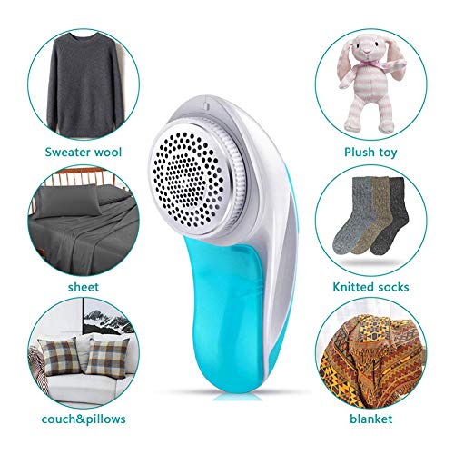 Tela máquina de afeitar removedor de la pelusa, suéter eléctrica máquina de afeitar de alta velocidad portátil de forma rápida y eficaz Eliminar la pelusa/Lint/píldoras/Blan