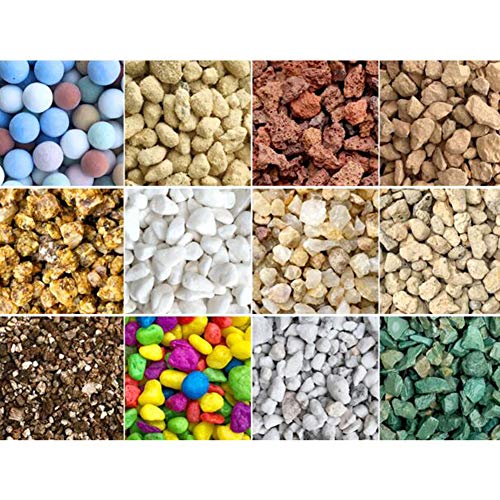 TELLW - Piedras para plantar suelos nutritivos tipo general de perlita para varias carnes, piedra vermiculita volcánica y perlita