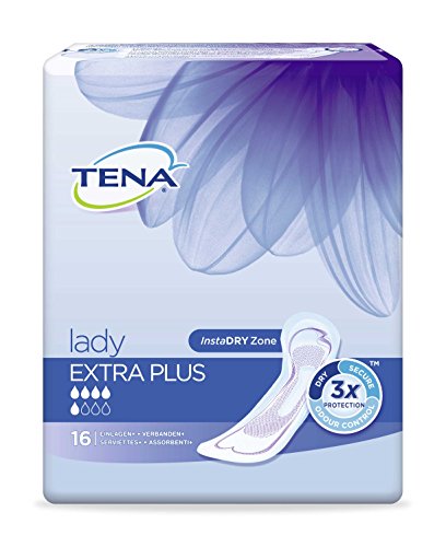 Tena – Silk protectores para incontinencia – Lady Flux – Extra Plus – X 16