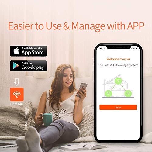 Tenda MW5S Sistemas WiFi Mesh AC1200 Router Dual Banda para 100-300㎡ Casas Pack2