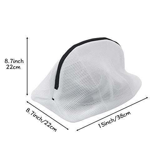 Tenn Well - Bolsa de malla para zapatos y zapatillas de deporte, 3 unidades, reutilizables, con cremallera duradera, bolsa de lavandería para zapatos, lavadora