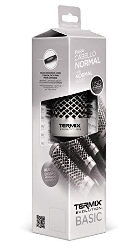 Termix Evolution Basic Ø37-Cepillo térmico redondo con fibra ionizada de alto rendimiento, especial para cabellos de grosor medio. Disponible en 8 diámetros y en formato Pack.