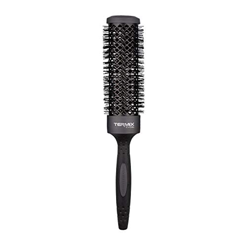 Termix Evolution XL - Pack de 5 cepillos de pelo térmicos redondos. 3 cm más largo. Reduce el tiempo del secado gracias a sus fibras ionizadas y su tubo anti-adherente