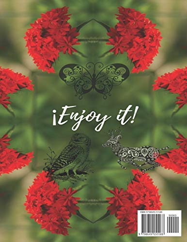 The Best Book of Relaxation Flower Mandalas & Nature for Adults: 40 Basic & Amazing Patterns: 1