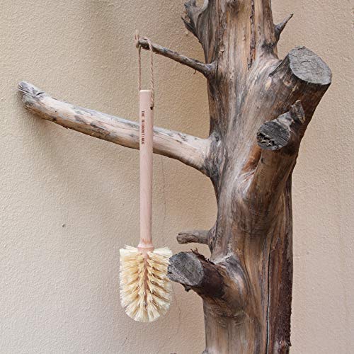 The Bioboutique - Cepillo ecológico para botellas (mango largo, madera de haya y sisal, sin plástico, sin residuos, cepillo para lavado de madera
