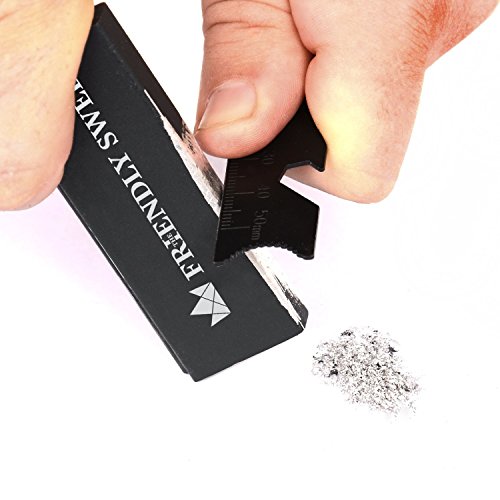 The Friendly Swede Iniciador de Fuego de Emergencia en Aleación de Magnesio Ideal para Acampada y Senderismo (Pack de 3 Encendedores con Raspador, Pedernal y Abrebotellas) - GARANTÍA DE POR VIDA