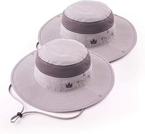 The Friendly Swede Sombrero de Pescador para Actividades al Aire Libre con Inserciones de Red (Pack de 2)