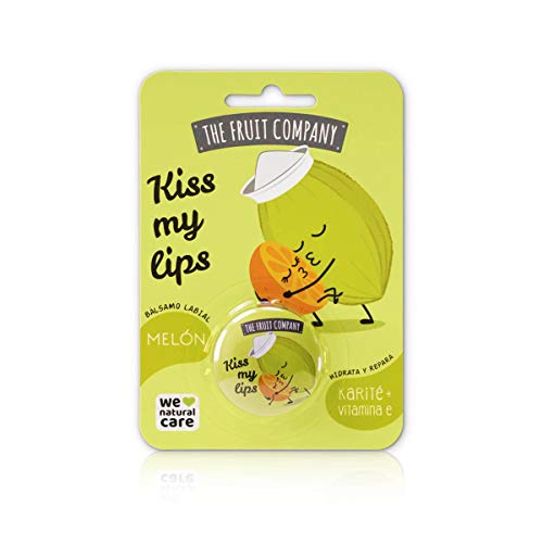 The Fruit Company Kiss My Lips - Bálsamo labial con melón, 10 gr, 1 unidad