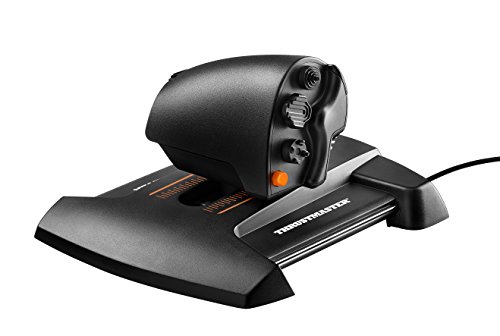 Thrustmaster - TWCS - Mando de Potencia - PC - Tecnología S.M.A.R.T.(Sliding Motion Advanced Rail Tracks): 5 Ejes + 14 Botones + un Hat Switch Point of View de 8 direcciones