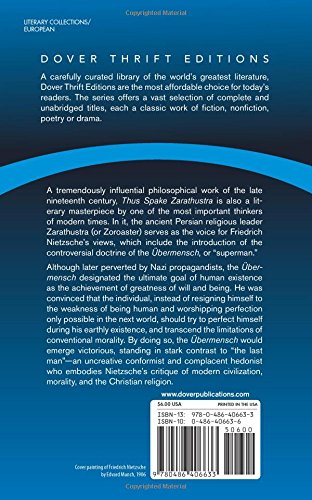Thus Spake Zarathustra (Dover Thrift Editions)